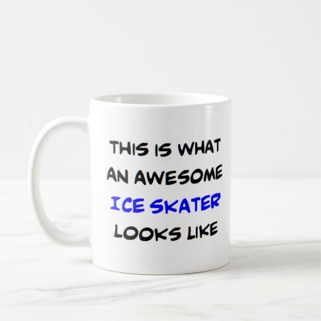 konståkare, fantastisk kaffemugg (Vänster)