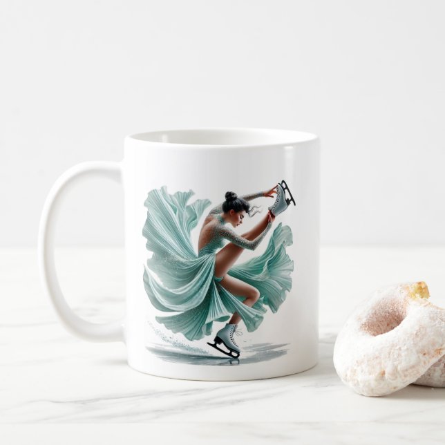Konståkare  kaffemugg (Med munk)