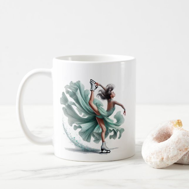 Konståkare  kaffemugg (Med munk)