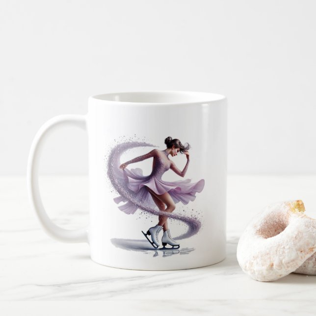 Konståkare  kaffemugg (Med munk)