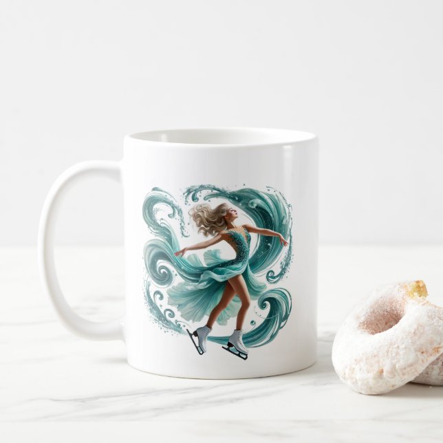 Konståkare  kaffemugg (Med munk)