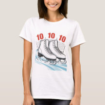 Konståkare med resultat-kort - T-shirts & Sweaters