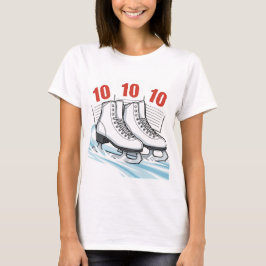 Konståkare med resultat-kort - T-shirts & Sweaters