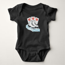 Konståkare med resultatkort - Baby T-shirts
