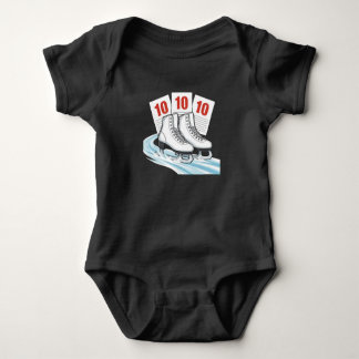 Konståkare med resultatkort - Baby T-shirts