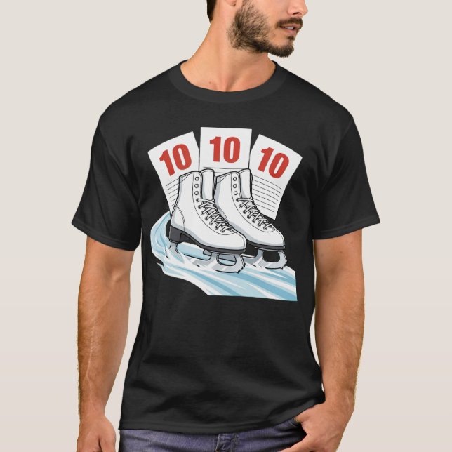 Konståkare med resultatkort - Tröjor & Sweatshirts (Framsida)