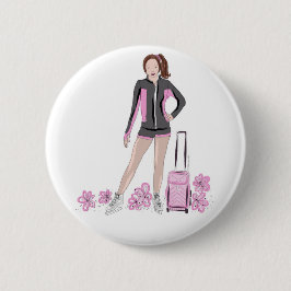 Konståkaren med Zuka hänger lös Knapp