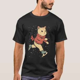Konståkerska Katt på konståkning T Shirt