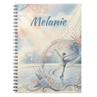 "Konståkning" konståkning anpassat namn Anteckningsbok