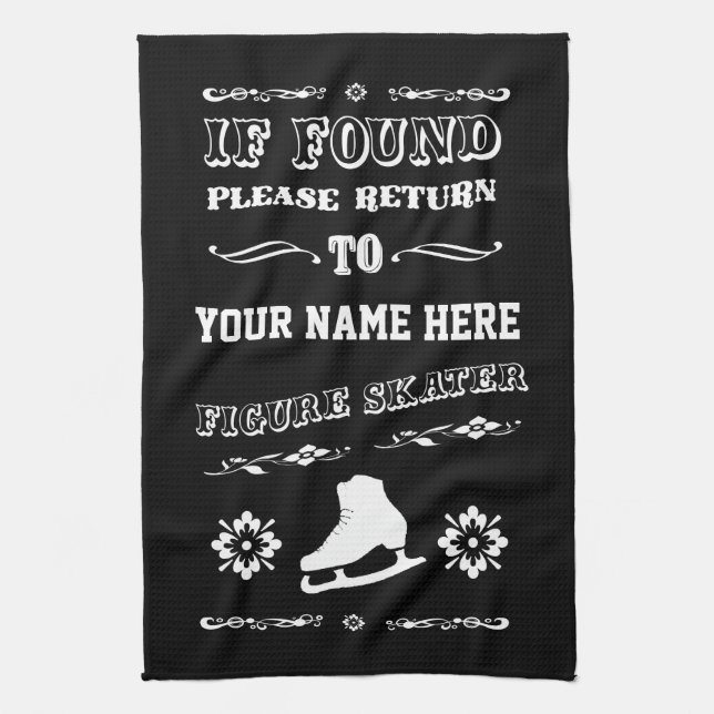 Konståkningblad som torkar handduken kökshandduk (Vertikal)