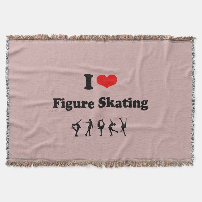 Konståkningkastfilt, hjärta, kärlek filt (Framsidan)