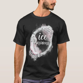 Konståknings Isdansare Prinsessa Skridskoåkning T Shirt
