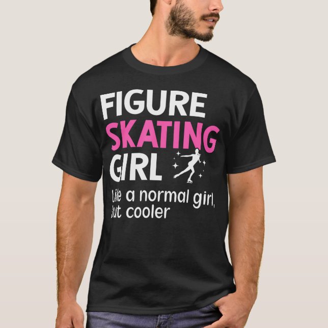 Konståkningsflicka Definition Figur T Shirt (Framsida)