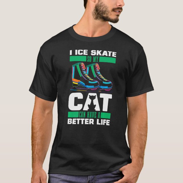 Konståkningskatt  Isdans T Shirt (Framsida)