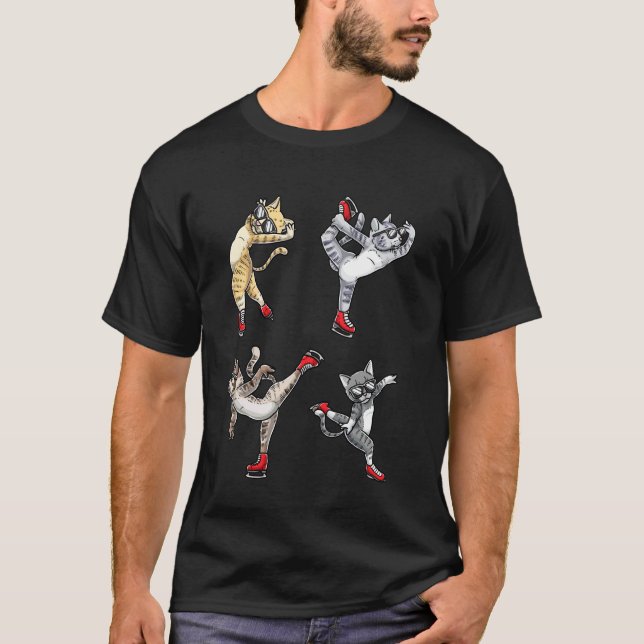 Konståkningskatt T Shirt (Framsida)