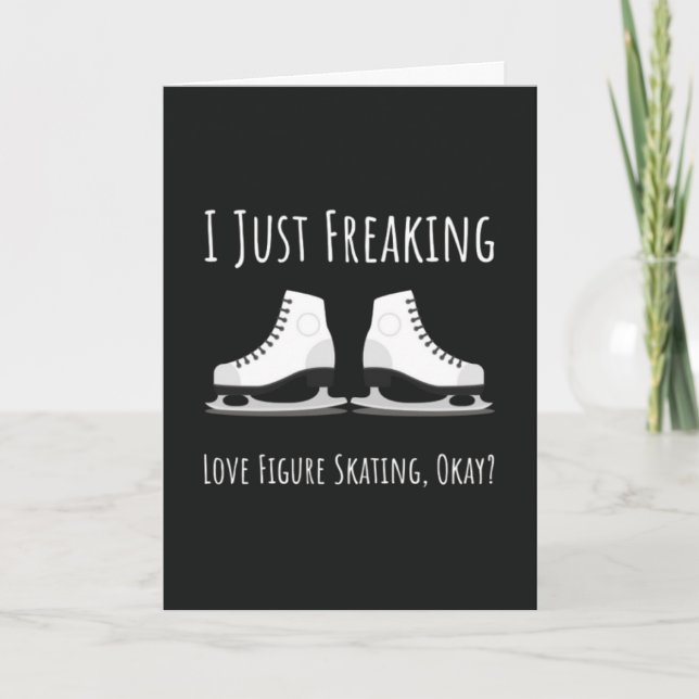 Konståkningskort Vintersport Skridsko Skridskor Kort (Framsida)