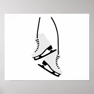 Konståkningskridskor Poster