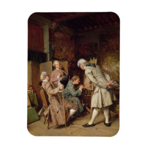 Konstälskarna eller målare, 1860 (panelen) magnet