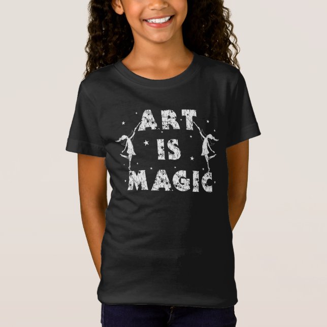 Konstälvor: Konst är magiska ungar Tee Shirt (Framsida)