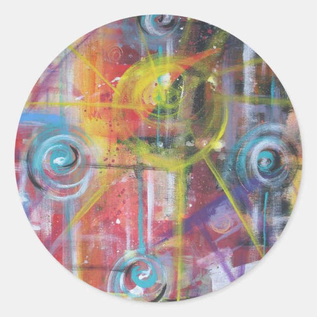 Konstant hastighet 4 runt klistermärke (Framsida)