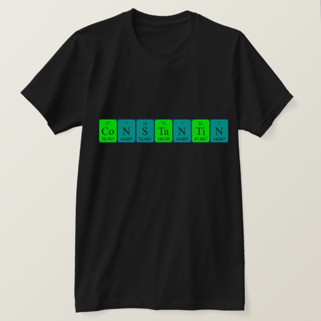 Konstanta periodiska skjortan bord namn tröja (Design framsida)