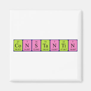 Konstantin periodisk magnet bord namn