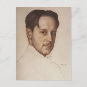 Konstantin Somov- Porträtt i Dobuzhinsky Vykort