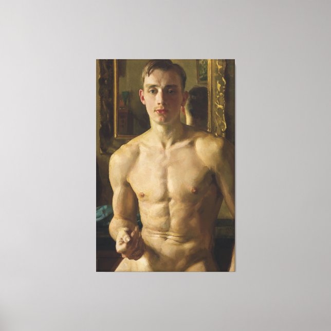 Konstantin Somov - The Boxer (1933) Canvastryck (Framsida)