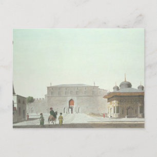 Konstantinopel: Haghia Sophia torget som visar f Vykort