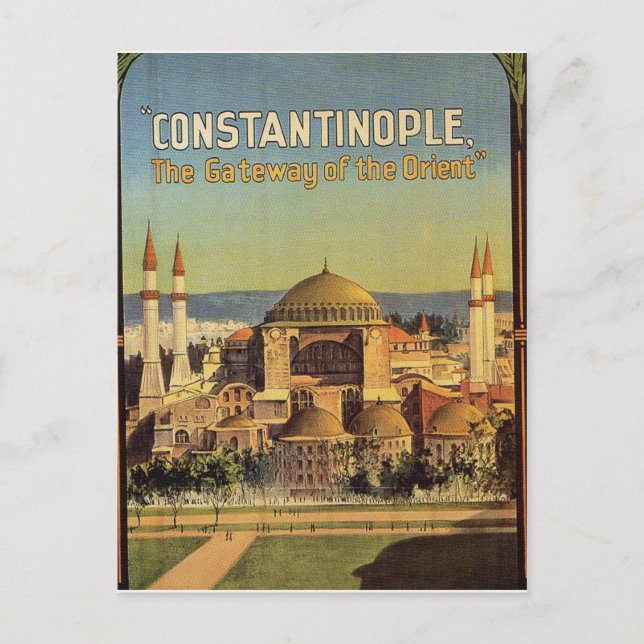 Konstantinopel, Hagia Sofia, Istanbul, Turkiet Vykort (Framsida)
