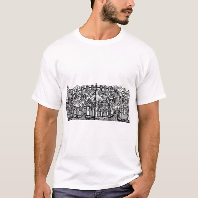 Konstantinopel huvudstad i romarriket t shirt (Framsida)