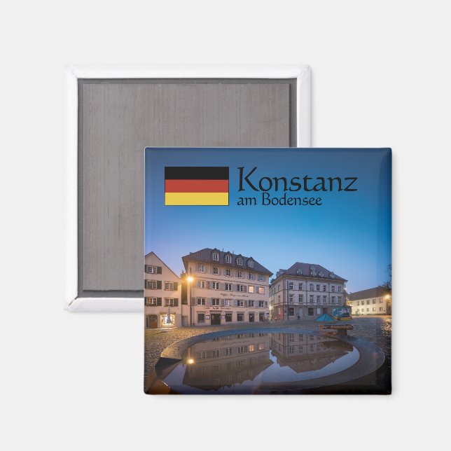 Konstanz Tyskland Magnet (Front/Back)