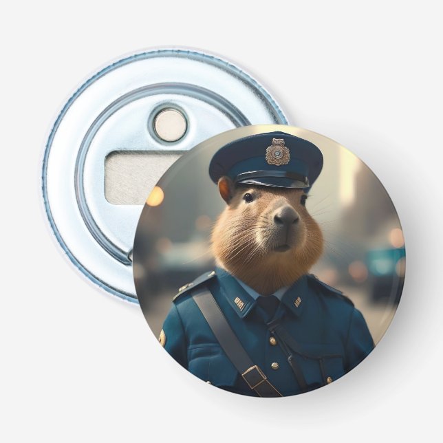 Konstapel Capybara: Att bevara freden. Flasköppnare (Framsidan)