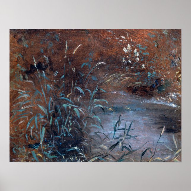 Konstapel - rusningar av Bassäng Poster (Framsidan)