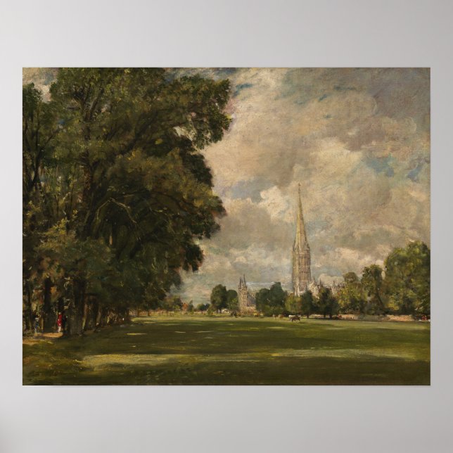 Konstapel - Salisbury Cathedral från Lower Marsh Poster (Framsidan)