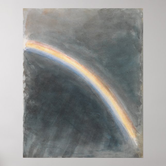 Konstapel - Studie av himmel med regnbåge Poster (Framsidan)