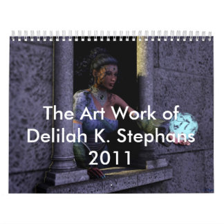 Konstarbetet av Delilah K. Stephans 2011 Kalender