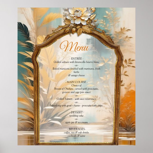 Konstasiatiska orientaliska Vågar och scenerier Poster (Framsidan)