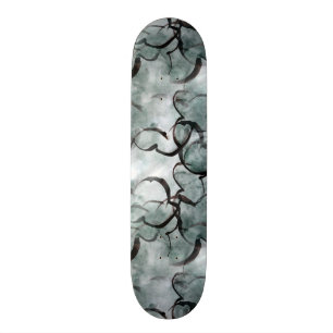 konstavantgardegrått, svart räcker målar old school skateboard bräda 21,6 cm