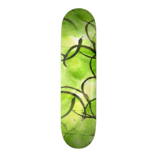 konstavantgardet räcker målar bakgrundsgrönt skateboard bräda 21,5 cm