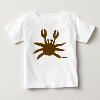 Konstbaby: Galen krabba och fiskmås T-shirt