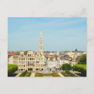 Konstberget i Bryssel, Belgien resesouvenir Vykort