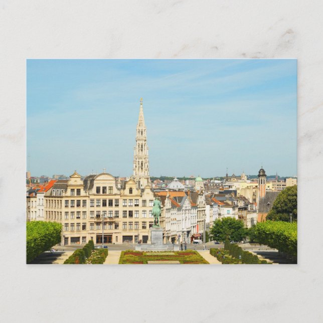 Konstberget i Bryssel, Belgien resesouvenir Vykort (Framsida)