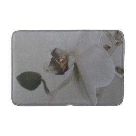 Konstblomning i Grått-toner Badrumsmatta