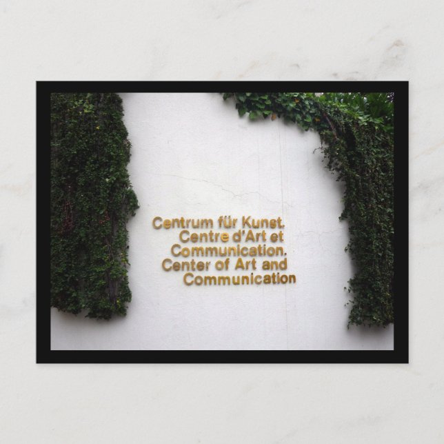 Konstcentrum vaduz vykort (Framsida)