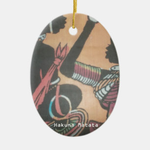 Konstdesign för Mönster i Maasai Tradition and Cul Julgransprydnad Keramik