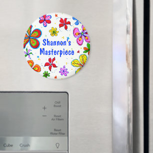 Konstdesign för stora blommor magnet