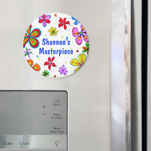 Konstdesign för stora blommor magnet (In Situ (Fridge))