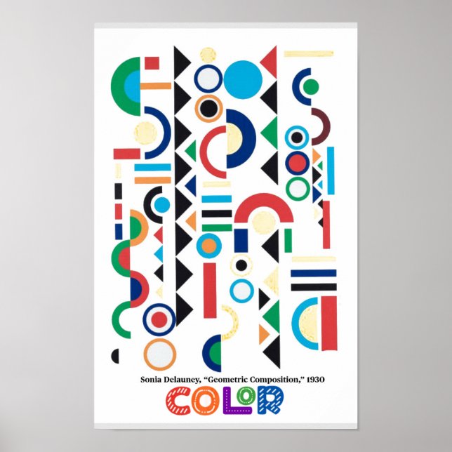 Konstelement - Färg, Sonia Delauney Poster (Framsidan)