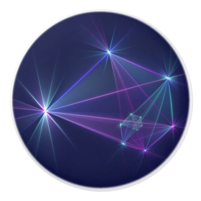 Konstellation, Abstrakt Fantasy Fractal Art Knopp (Framsidan)